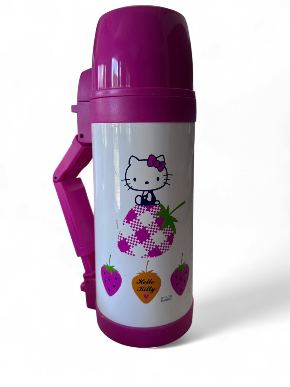 Hello Kitty White and Pink Strawberry Thermos Flask - Picture 2 of 10